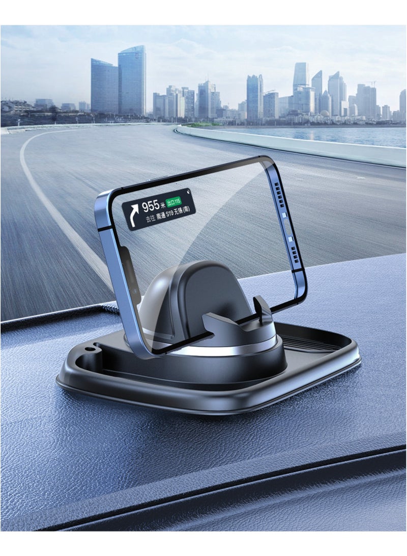 Phone Mount for Car Dashboard With Number Card 360 Degree Rotation Dash Mount Cell Phone Holder Rearview Mirror Car Phone Holder Suitable for All Cell Phone  - Image 3
