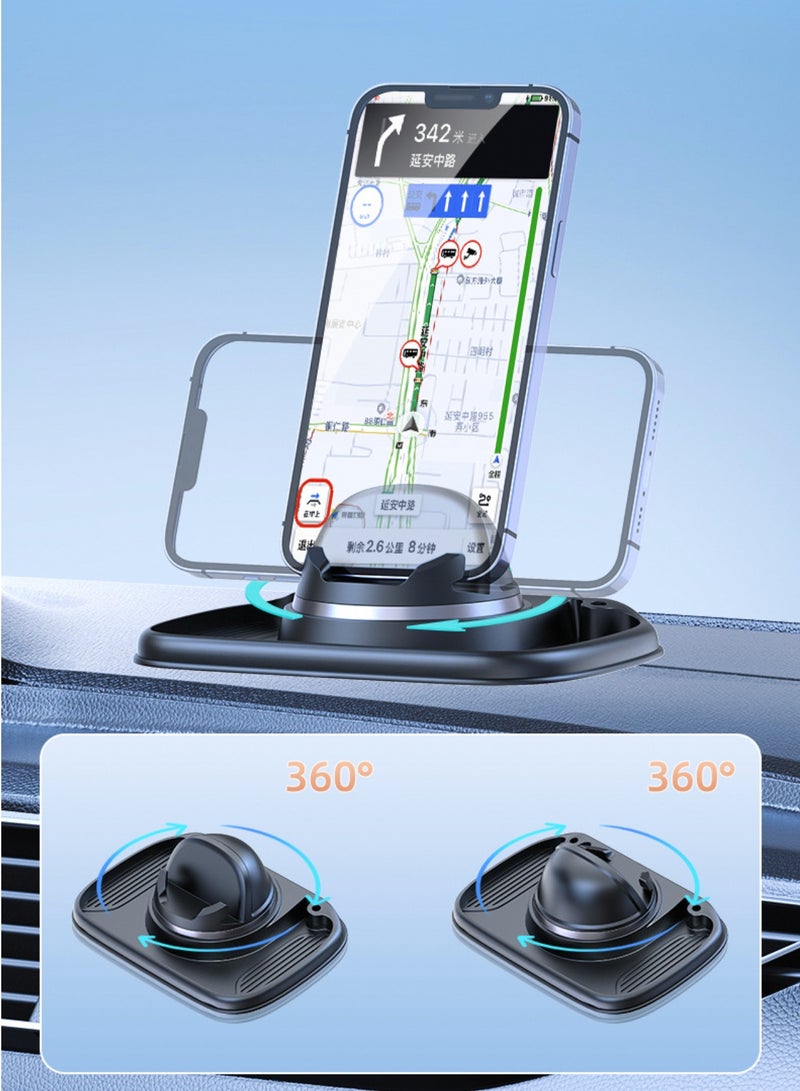 Phone Mount for Car Dashboard With Number Card 360 Degree Rotation Dash Mount Cell Phone Holder Rearview Mirror Car Phone Holder Suitable for All Cell Phone  - Image 4