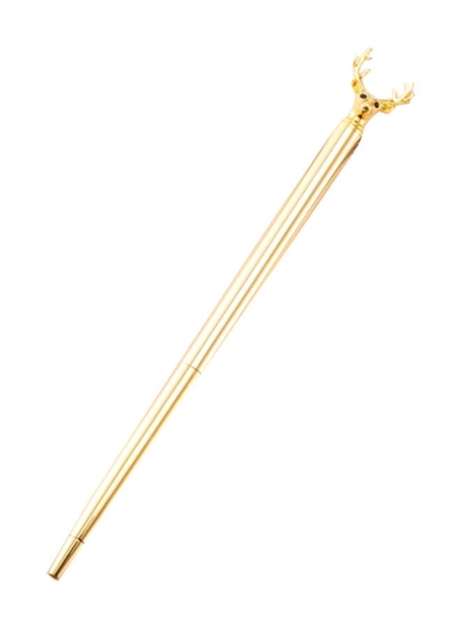 NIBEMINENT Kawaii Metal Elk Dree Ballpoint Pen Gold