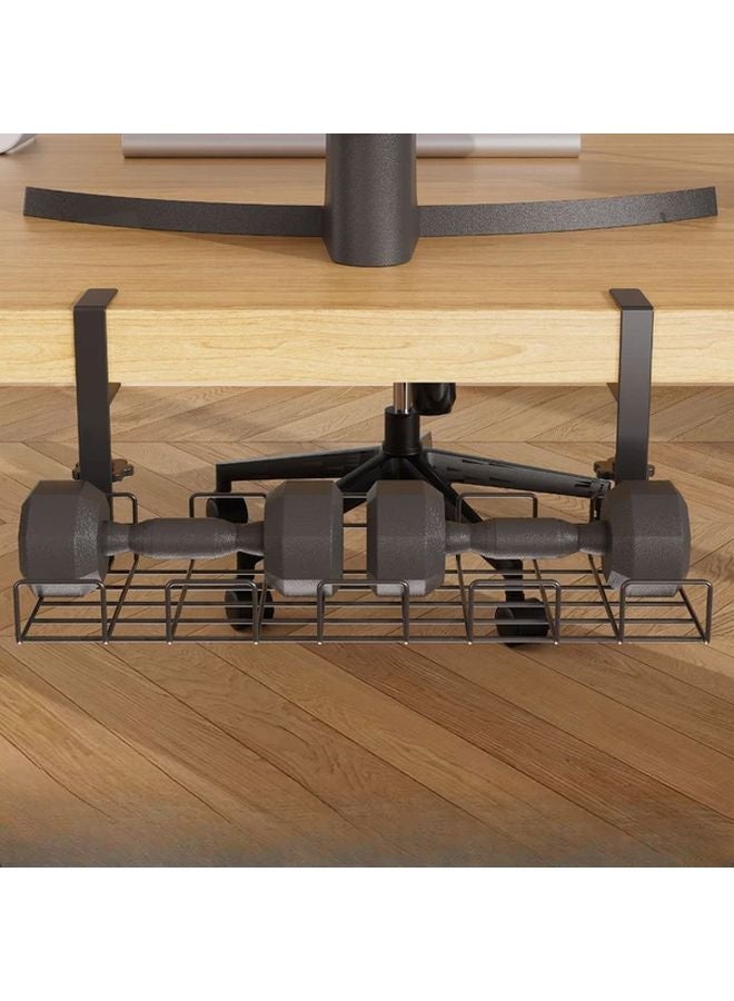 Black Heavy Duty A Frame Table Leg Storage Shelf With Open Grid Base 15 16x5 12x6 57inch - Image 4