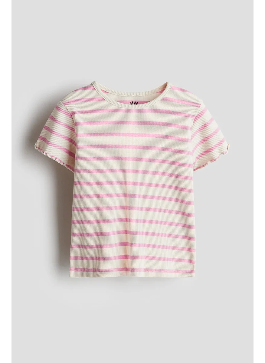 H&M Ribbed Jersey Top