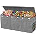 Mabahoo Extra Large Toy Box Chest with Lids Collapsible Sturdy Kids Toy Storage Organizer Boxes for Boys Girls 40x14x16 Toybox Storage Bins Basket for Living Room Bedroom Nursery Gray - Image 3