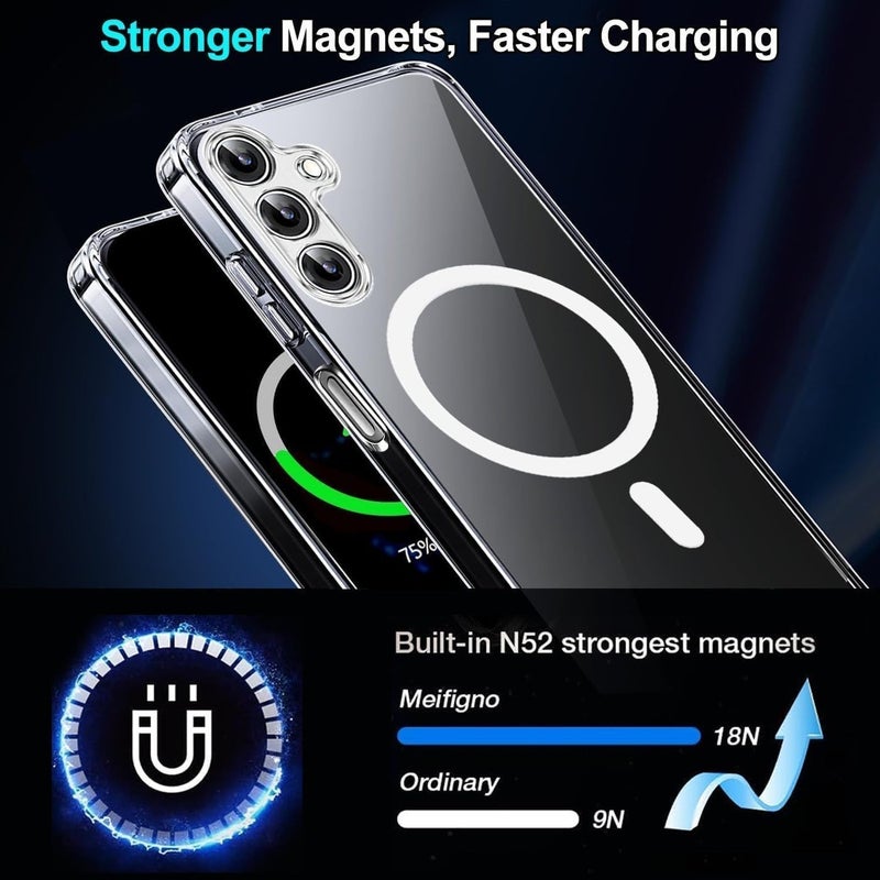 Grabist Phone Case For Samsung Galaxy A15 4G / A15 5G, Crystal Clear Case Compatible with MagSafe, Anti-Yellowing, Shockproof Protective Back Cover (Transparent) - Image 4