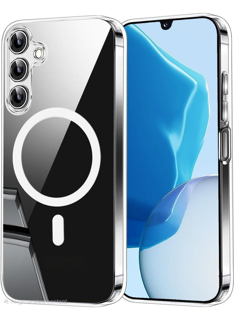 Grabist Phone Case For Samsung Galaxy A15 4G / A15 5G, Crystal Clear Case Compatible with MagSafe, Anti-Yellowing, Shockproof Protective Back Cover (Transparent) - Image 1