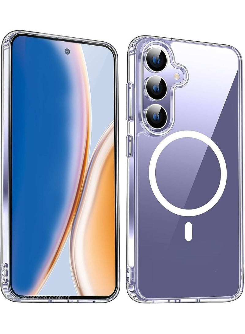 Grabist Phone Case For Samsung Galaxy A15 4G / A15 5G, Crystal Clear Case Compatible with MagSafe, Anti-Yellowing, Shockproof Protective Back Cover (Transparent) - Image 2