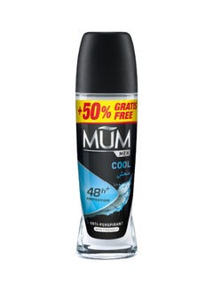 MUM Deodorant Roll-on - Men Cool, 48-Hrs Protection, Quick Drying Formula For All Skin Type, Pack of 6, 75ml Each  - Image 2
