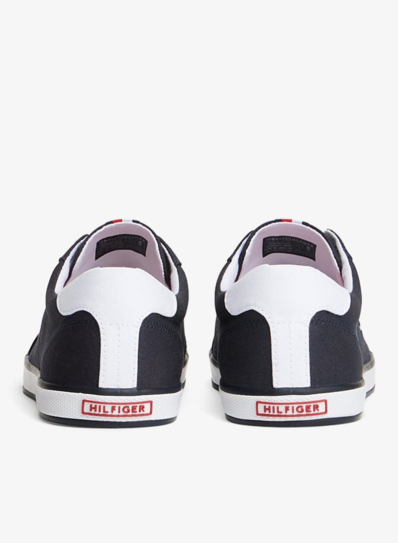 TOMMY HILFIGER canvas lace up low top sneakers - Image 5