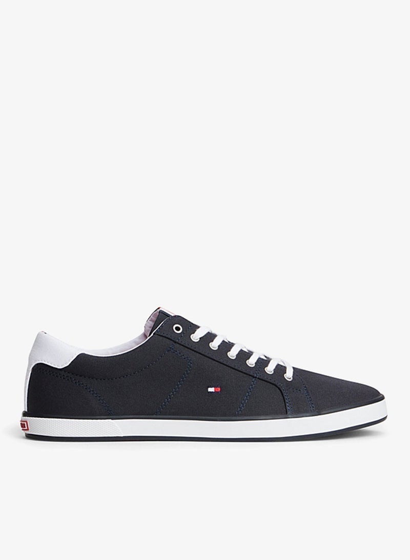 TOMMY HILFIGER canvas lace up low top sneakers - Image 3
