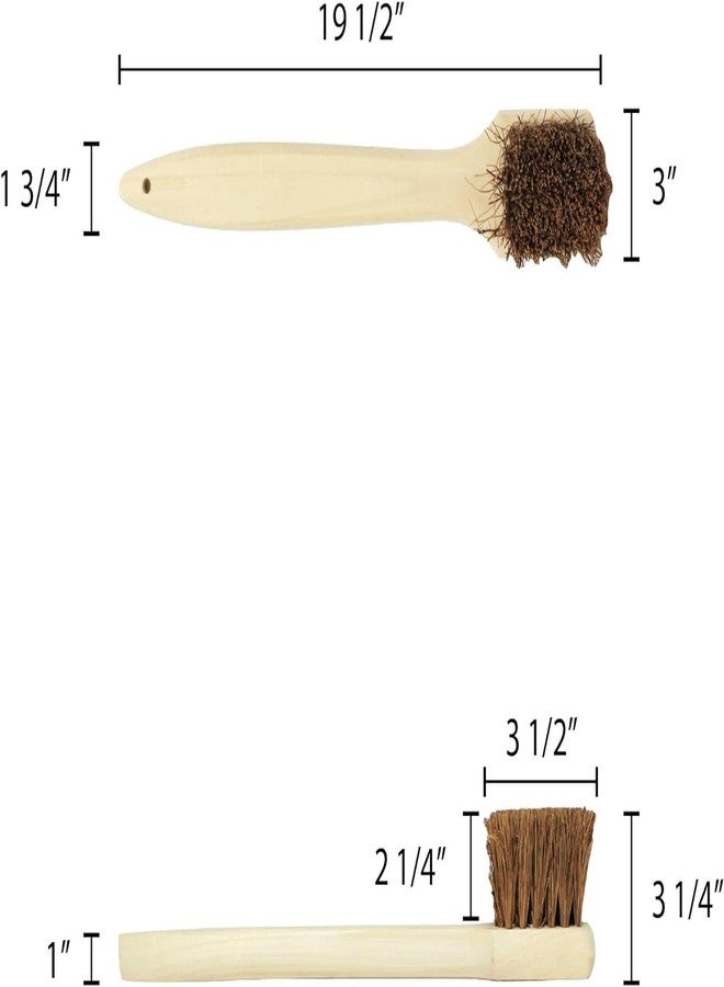 TrueCraftware- 20-inch Wok Brush Palmyra Bristles with Wooden Handle - Wok Brush Cleaning Brush Kitchen pan Brush Scrub Brush Kitchen Cleaning Brush Pot Scraper Scrubber Dish Pan Brush for Cooking - Image 5