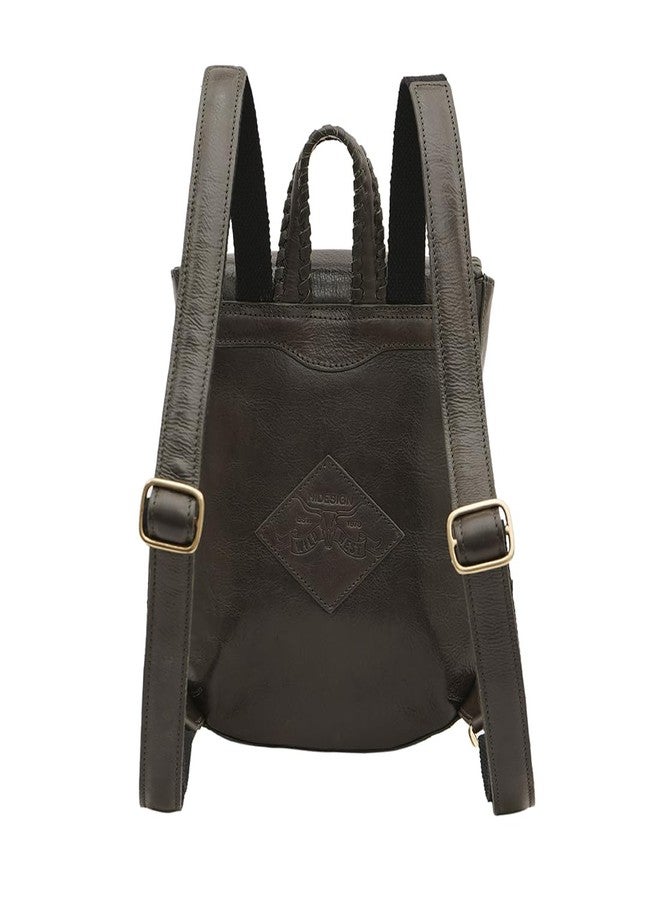 Hidesign Women Olive Oklahoma 03 Casual Backpack M - Image 3