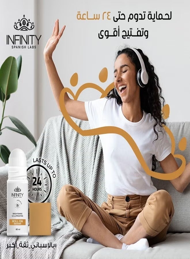 إينفينيتي رول أون مزيل العرق لتفتيح وإضاءة العود 80 مل - Image 3
