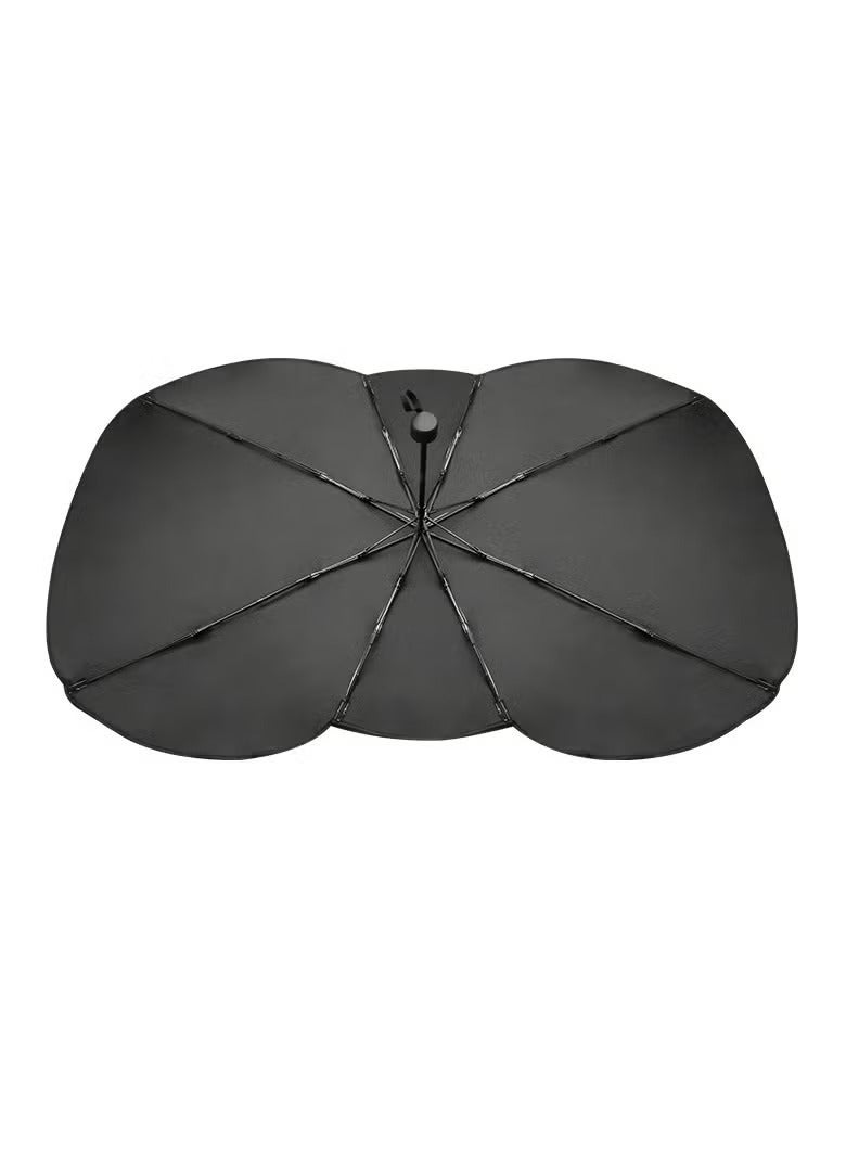 إيفرين مظلة شمسية للزجاج الأمامي للسيارة، مظلة للزجاج الأمامي للسيارة بحجم نانو، غطاء قابل للطي عاكس للأشعة فوق البنفسجية، زجاج أمامي للسيارة سيدان بارد