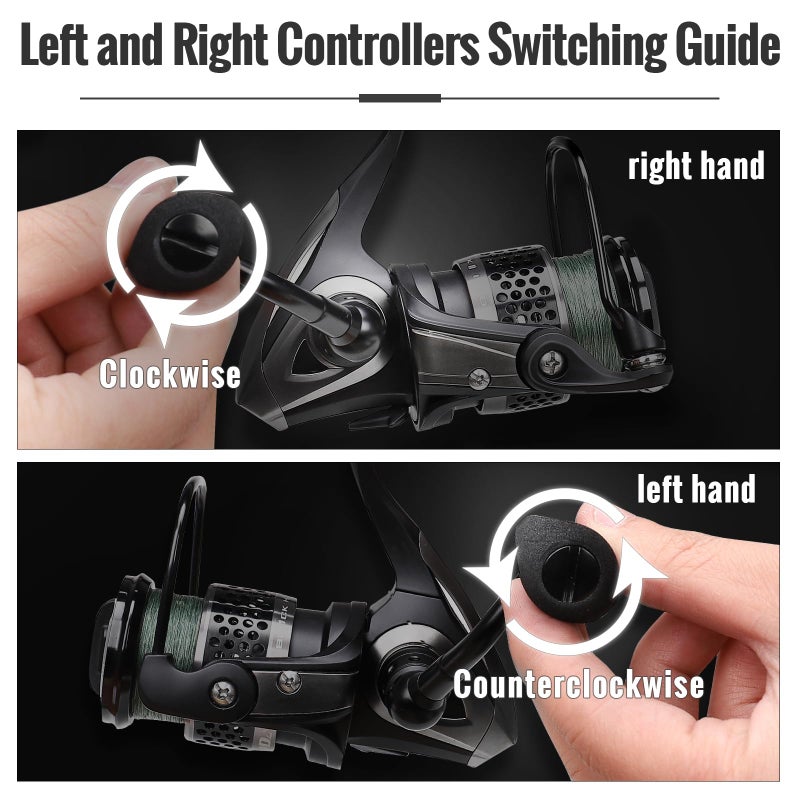 TRUSCEND 1500 Spinning Reel, Aviation Metal Materials Body, Industrial Durable-Strength, High Speed & Stability, Ultra-Light & Powerful, Smoother & Durable - Image 5