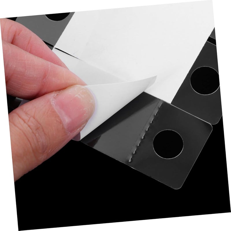 500Pcs Clear Self Adhesive Hanging Tags Plastic Display Tabs for Store Retail Organization Easy to Use and Clean for Merchandise and Craft Items - Image 3