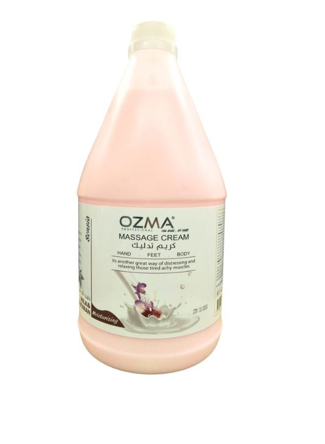 Ozma Professional أوزما كلافو كريم مساج للجسم والوجه بخلاصة الحليب والزعفران 3.78 لتر - Image 1
