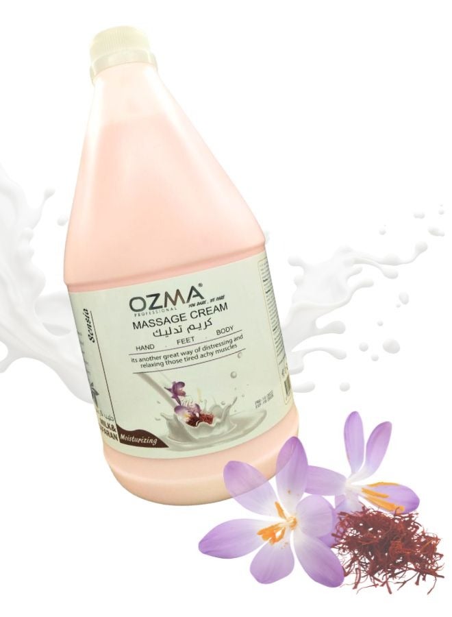 Ozma Professional أوزما كلافو كريم مساج للجسم والوجه بخلاصة الحليب والزعفران 3.78 لتر - Image 2