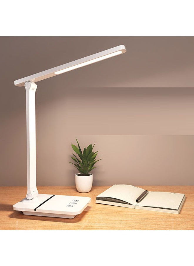 NKX Foldable and Rechargeable White Desk Lamp for Study and Work  - Image 1