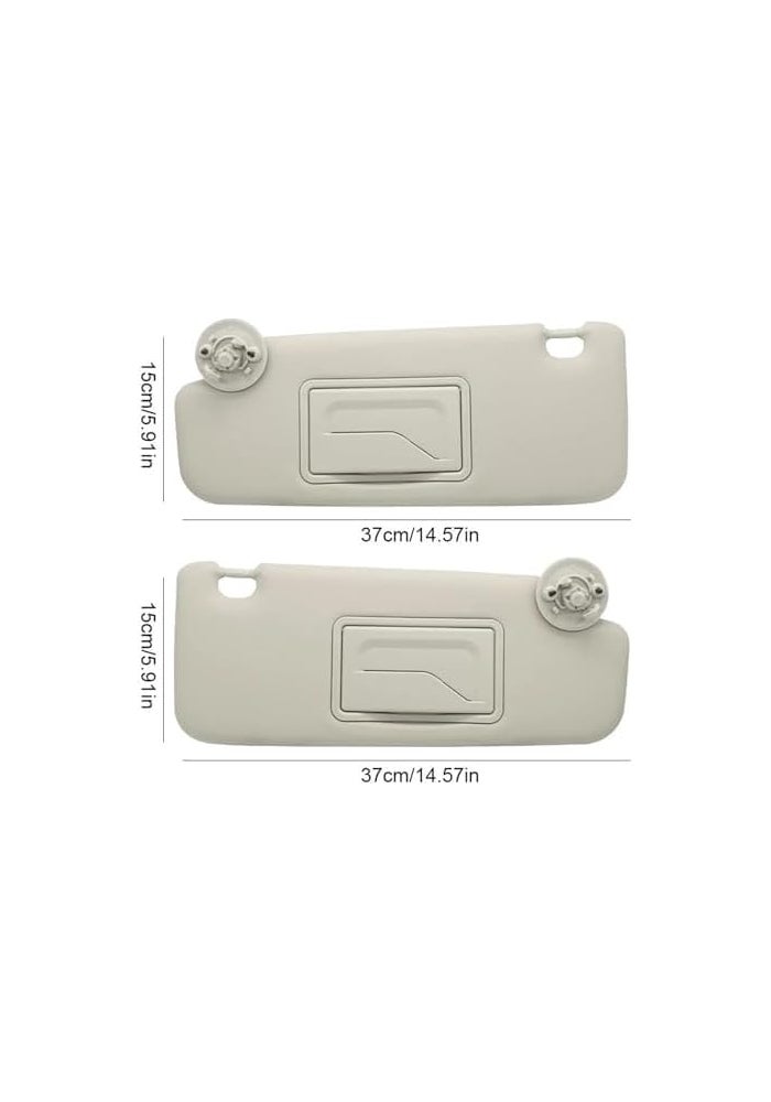 QASULER Side Sun Visor for Chevrolet Sonic and Spark - Image 3