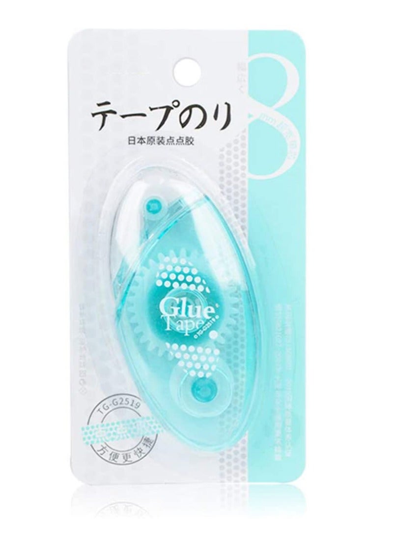 SYOSI 1PCS Double Sided Adhesive Scrapbook Runner Tape Roller Permanent Adhesive Dots Roller Applicator, for Diy Cards and Giftwrap, Acid Free and Archival Safe Scrapbooking Tape Random Color, 1 Pack - Image 3