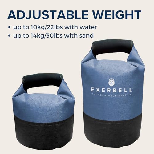 Exerbell Foldable Adjustable Kettlebell 4-30lbs – Portable Water Sandbag Functional Strength Tool – Soft Floor-Friendly Mobility Gear for Home Gym Travel – Leak-Resistant Load with Internal Scale - Image 4