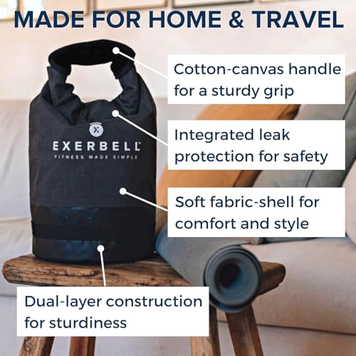 Exerbell Foldable Adjustable Kettlebell 4-30lbs – Portable Water Sandbag Functional Strength Tool – Soft Floor-Friendly Mobility Gear for Home Gym Travel – Leak-Resistant Load with Internal Scale - Image 3