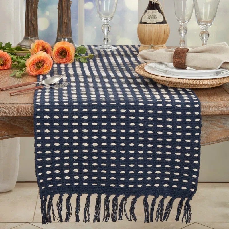 Y&D Good Quality Cotton Table Runners with Tassels – 3 Color Options for a Warm Dining Scene, Affordable Price - Image 3