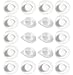 Phinicco 20 Pieces Plastic Mini Cowboy Hat for Crafts Mini Cowboy Hats Mini Sombrero Hats Drink Hat Cowgirl Hat Doll Hat Mini Cowgirl Hats for DrinksWhite - Image 2