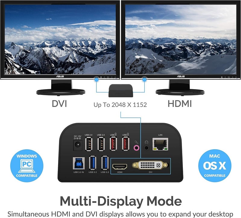 SABRENT Universal Laptop Docking Station  22AWG 6 Feet USB 30 Extension Cable - Image 4