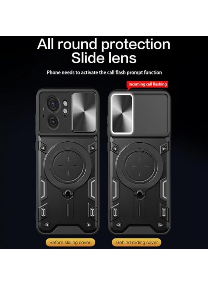 Generic - Magnetic ring Case For Motorola Edge 40 with Camera Cover, Drop Protective Cases with Kickstand Shockproof Slim Phone Cover - Image 1