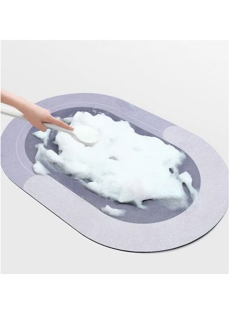 Generic - Luxurious Non-Slip Bathroom Fiber Mat 38*58cm. - Image 1