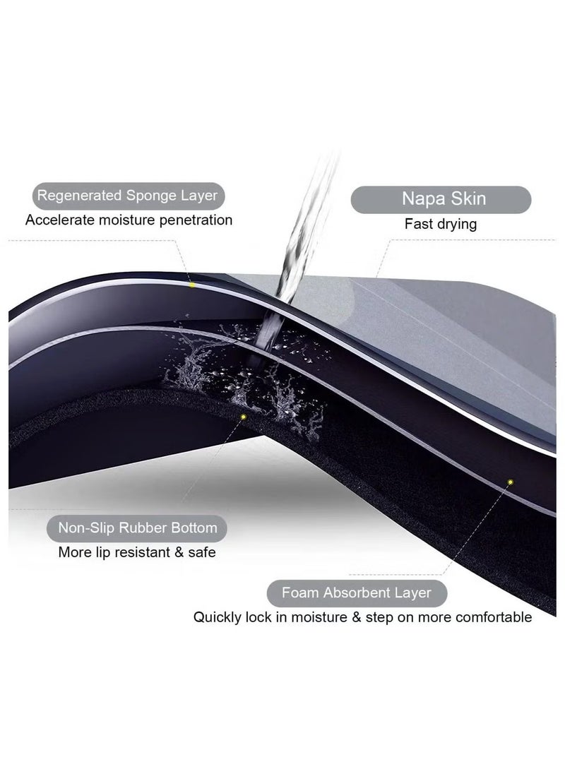 Generic - Luxurious Non-Slip Bathroom Fiber Mat 38*58cm. - Image 1
