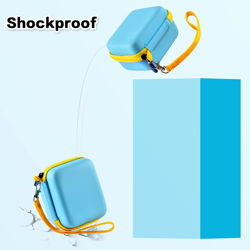 ANKHOH Camera Case for Seckton/for Desuccus/for PROGRACE/for Rindol/for GKTZ/for Dylanto/for GPOSY/for OZMI Kids Digital Camera, Kid Camcorder Storage Box Cable Accessory-Bag Only(Skyblue) - Image 3