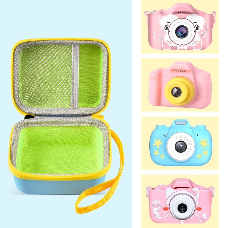 ANKHOH Camera Case for Seckton/for Desuccus/for PROGRACE/for Rindol/for GKTZ/for Dylanto/for GPOSY/for OZMI Kids Digital Camera, Kid Camcorder Storage Box Cable Accessory-Bag Only(Skyblue) - Image 2