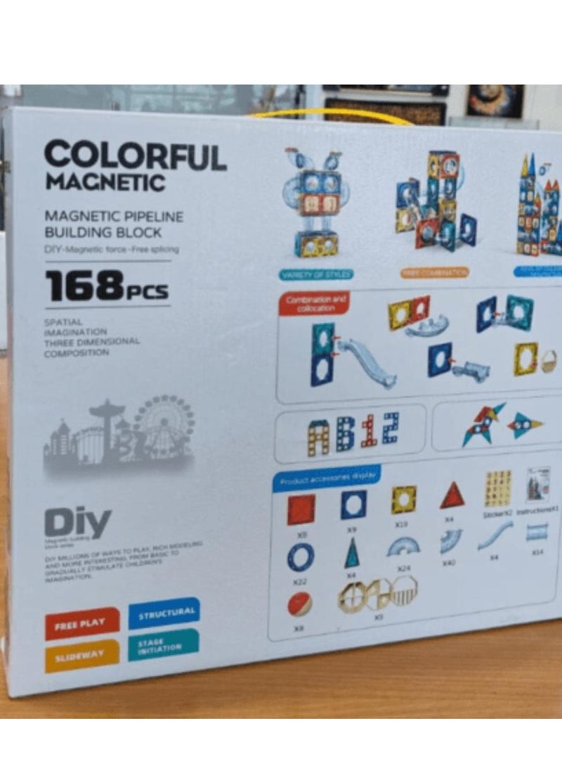 DIY Magnetic Building Blocks 168 Pieces  - Image 2