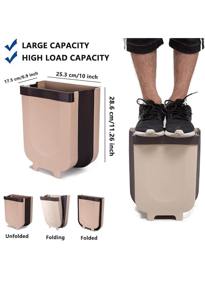NESTIC NESTIC Hanging Trash Can for Kitchen Cabinet Door Trash Bin Small Compact Garbage Can Attached to Cabinet Door Kitchen Drawer Bedroom Dorm Room Car Waste BinMulti color Pack of 1  - Image 2