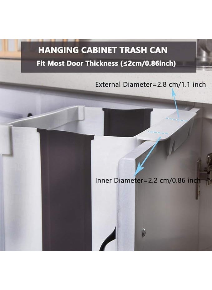 NESTIC NESTIC Hanging Trash Can for Kitchen Cabinet Door Trash Bin Small Compact Garbage Can Attached to Cabinet Door Kitchen Drawer Bedroom Dorm Room Car Waste BinMulti color Pack of 1  - Image 4