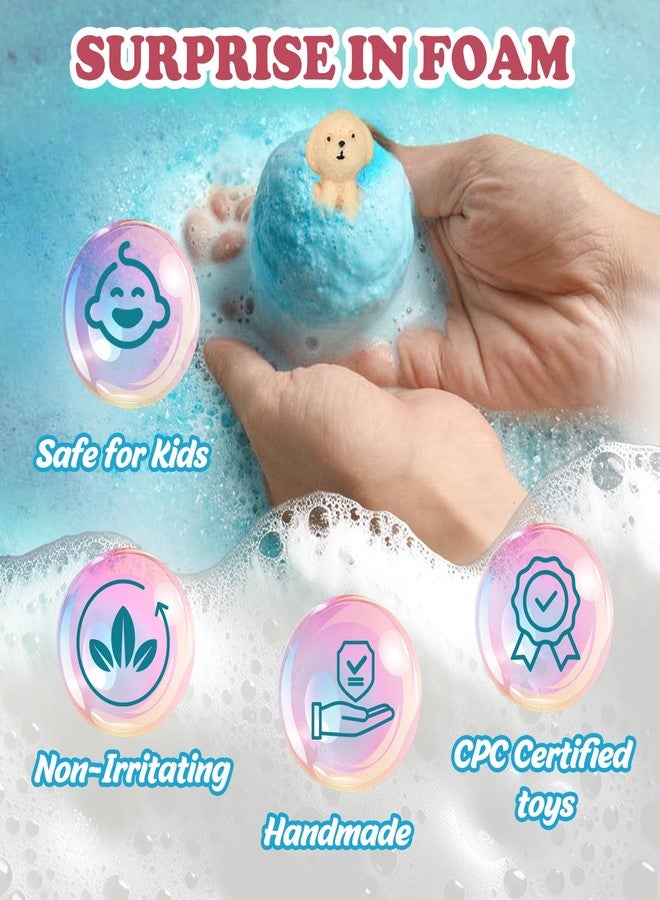 Santrela Bath Bombs for Kids with Toys Inside, 6 Pack Kids Bath Bombs with Puppy Dolls & Dog Pretend Playset Bath Toys，Surprise Birthday Gifts for Girls Boys, Bubble Bath Fizzies Ball Gift Set - Image 2