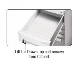 ALKON Polystyrene File Cabinet with Interchangeable Drawers Light Grey Colour - Image 4