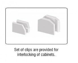 ALKON Polystyrene File Cabinet with Interchangeable Drawers Light Grey Colour - Image 5