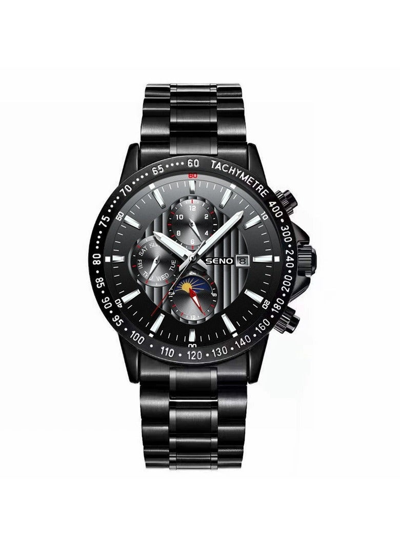 SENO Men's watches fashion calendar luminous waterproof - Image 1