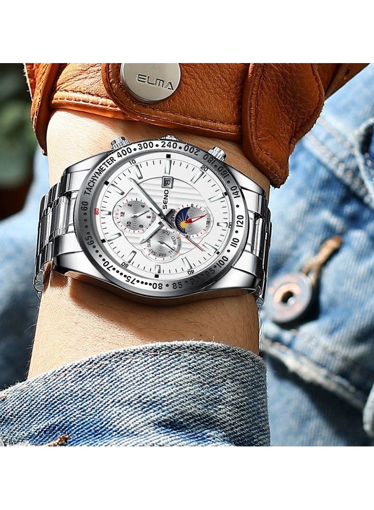 SENO Men's watches fashion calendar luminous waterproof - Image 4