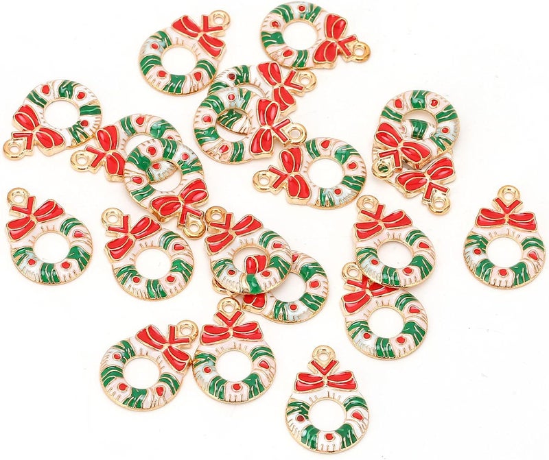 klarako 20pcs Alloy Christmas Pendants, Santa Claus Pendants DIY Jewelry Accessories, Christmas Theme Charm Pendants For Bracelet Necklace Earring Craft Making Clothes Sewing Bag Decoration(#1) - Image 1