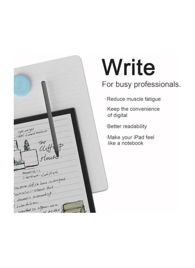 جنرال - حزمة من اثنين: حماية الشاشة الورقية متوافقة مع Onyx Boox Note Air 4 C حجم 10.3 بوصة 2024، الرسم والكتابة كما في الورق وسهلة التركيب ومضادة للتعكر وحساسة. - Image 1