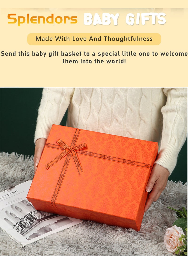 Splendors 15-in-1 Newborn Baby Gift Set Unisex Newborn Baby Boys Gifts Set Newborn Baby Girls Gifts Set Infant Newborn Essentials Baby Gift Basket Pregnancy Gift Box Perfect Gift - Image 2