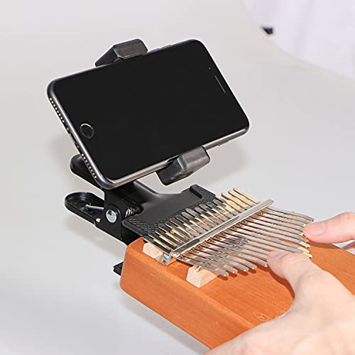RockCheems Guitar Head Phone Holder Mount for Live Broadcast Teaching Video Recording Android and iPhone Compatible Guitar/Electric Guitar/Bass/Ukulele - Image 5