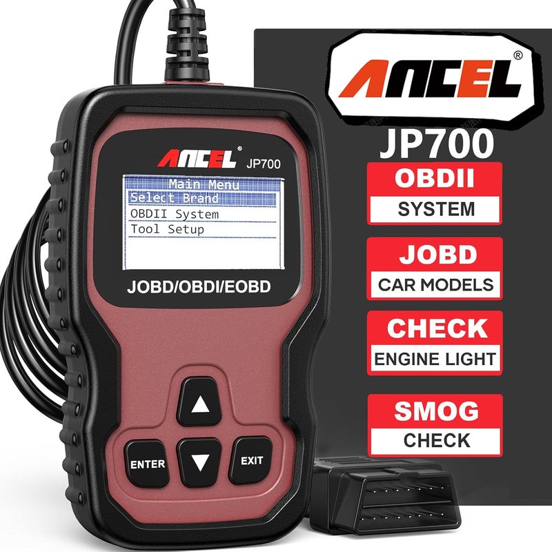 ANCEL JP700 JOBD OBD2 Japanese Car Scanner for Toyota, Nissan, Honda, Mazda, Subaru - Image 1