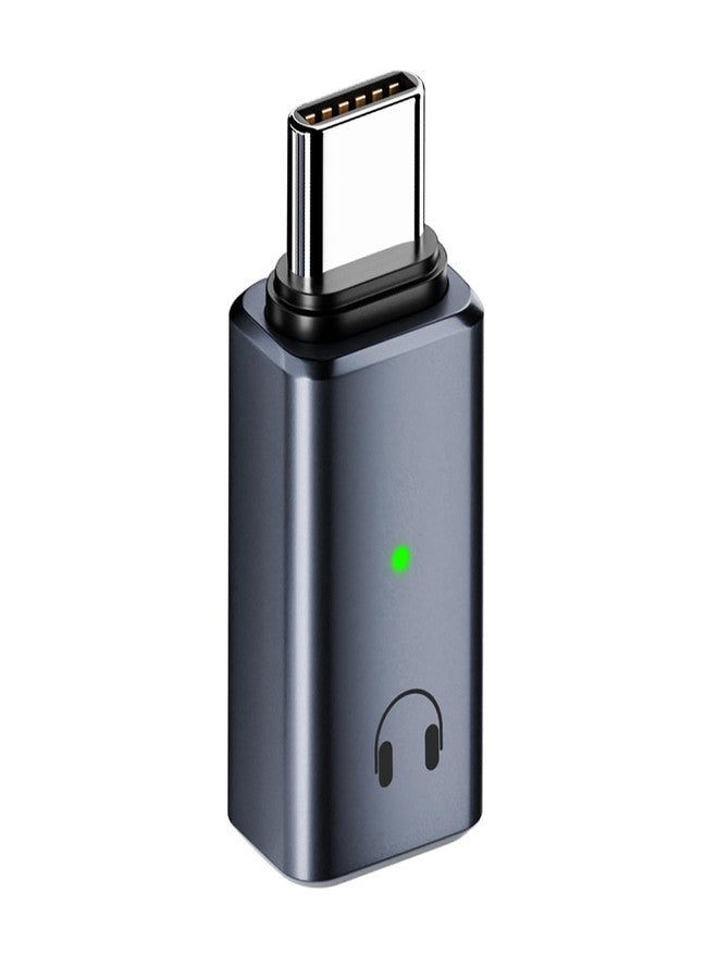 AreMe USB C to Headphone Jack Adapter, Type C Male Converter for iPhone Wired Earbuds, iPhone 16/15 Series,iPad Air, Not Support Lavalier Microphone, Charging and Data (Grey) - Image 1