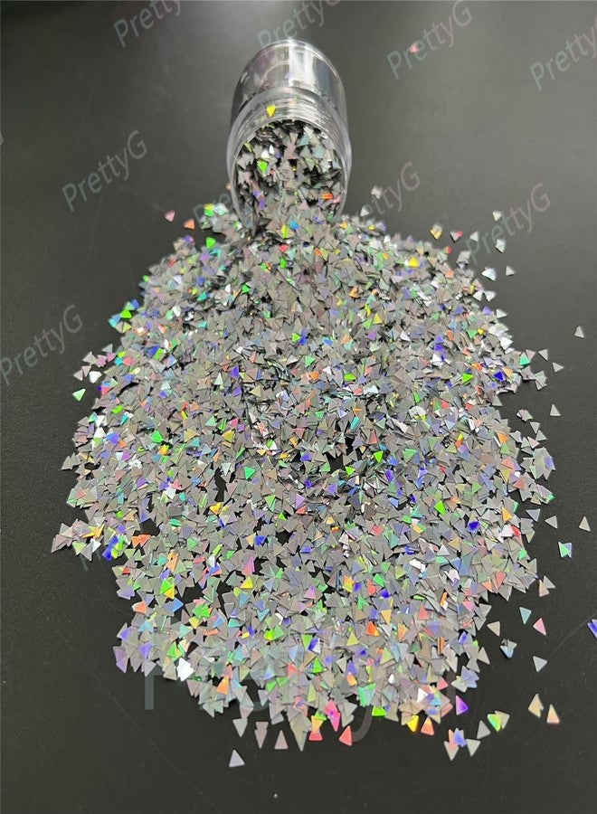 PrettyG DIY 12pcs Color Set Nail Sequins Laser Triangle Shape Glitter Flakes Manicure Art Decoration Accessories Tools LB-Triangle - Image 5