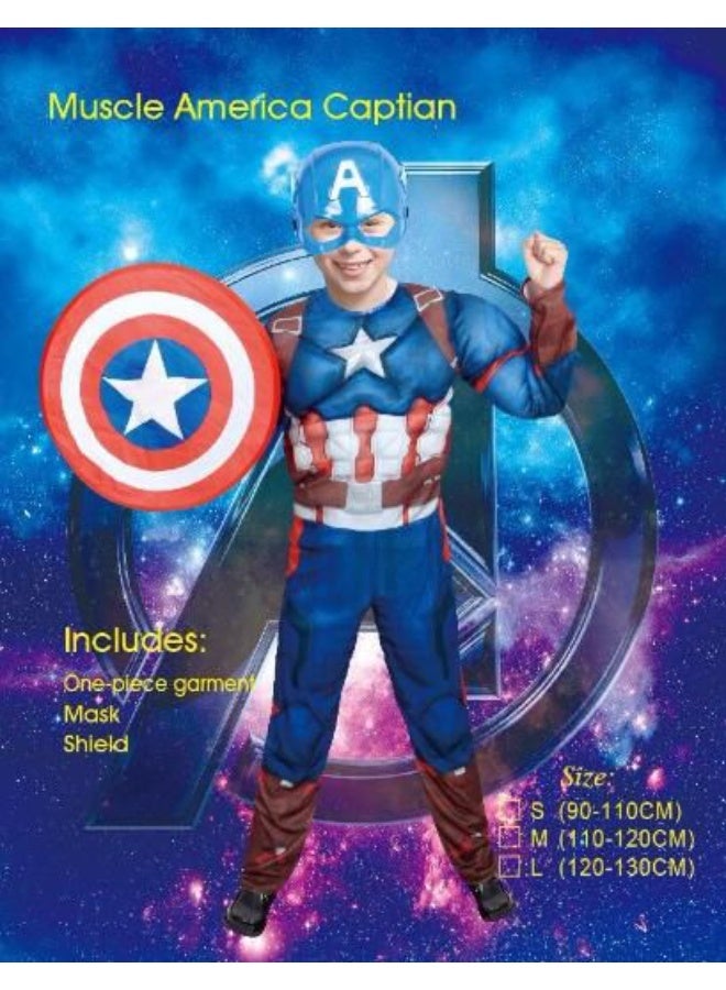 MARVEL DEALS Captain America muscle suit for kids - Image 2