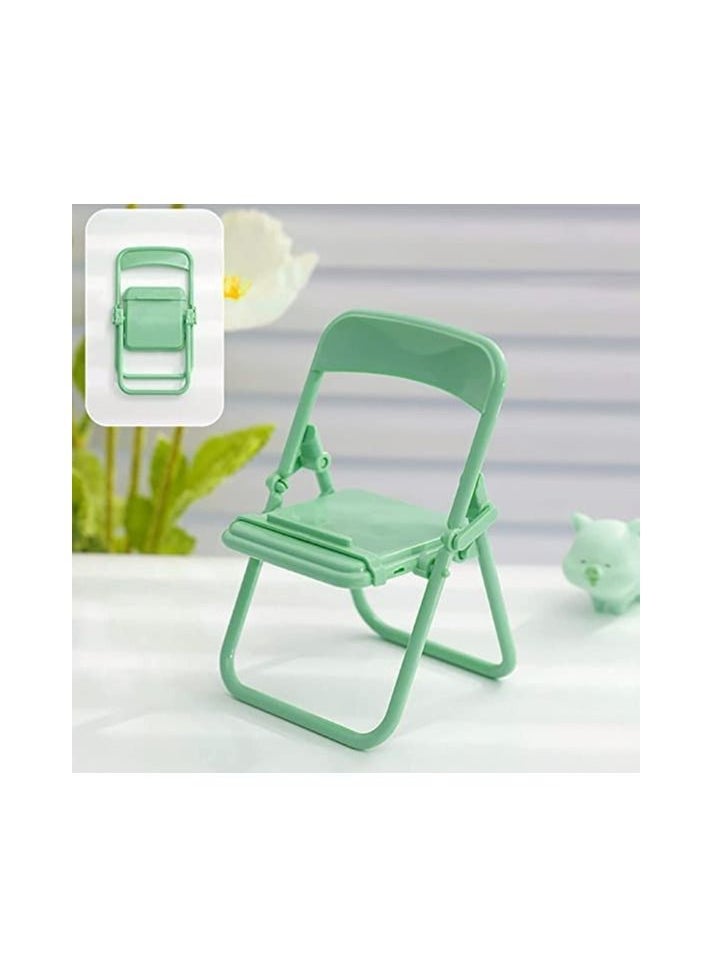 Chair Adjustable Phone Holder Stand Foldable Mobile Phone Stand Desk Holder Universal Lazy Bracket Compatible with Any device Green